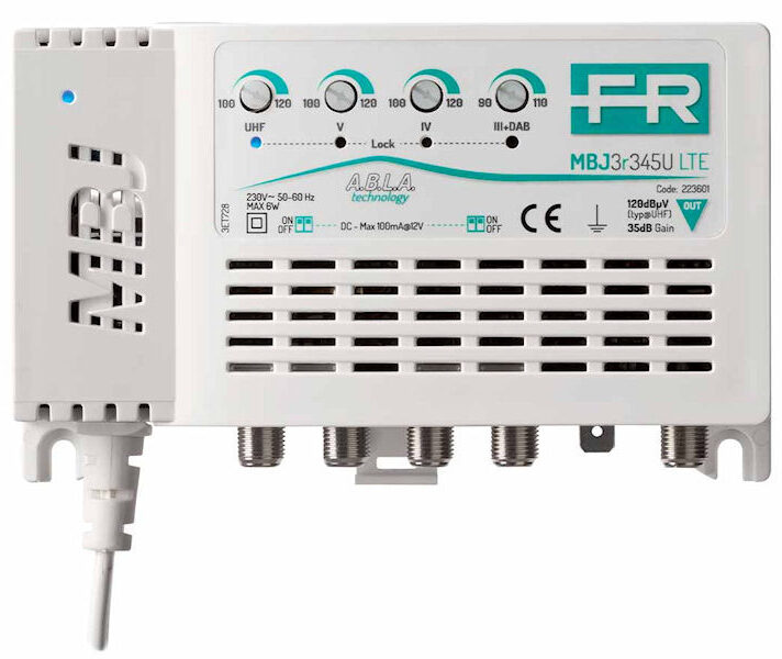 Fracarro MBJ3 32dB Gain 3 Input Amp 120dB 223612