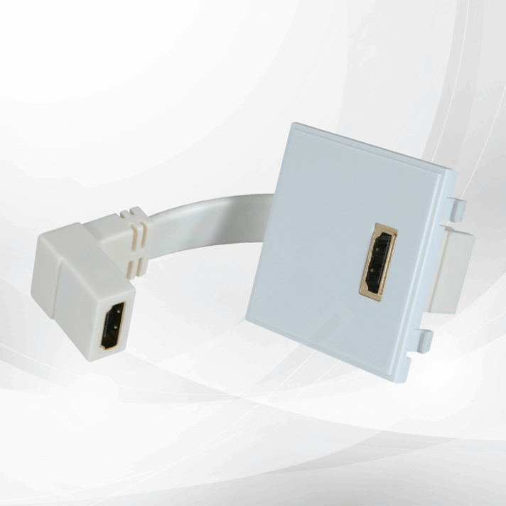 Triax HDMI Flat Ribbon White Module 50x50mm 304292