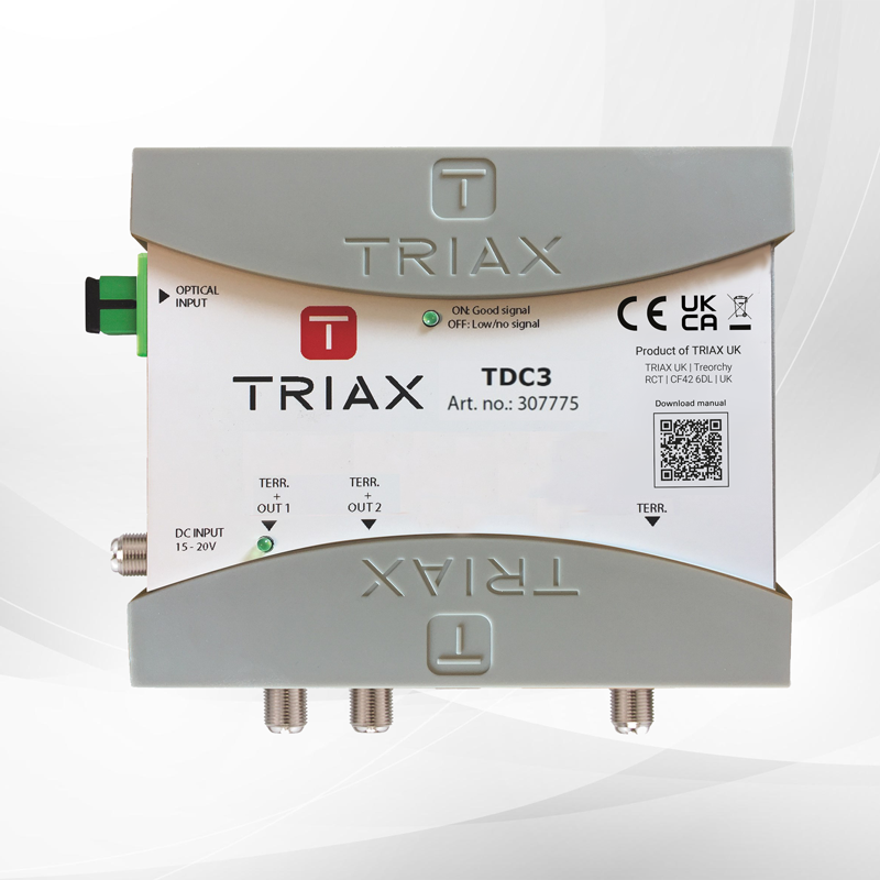Triax TDC3 dSCR Optical Converter with Terrestrial 307775