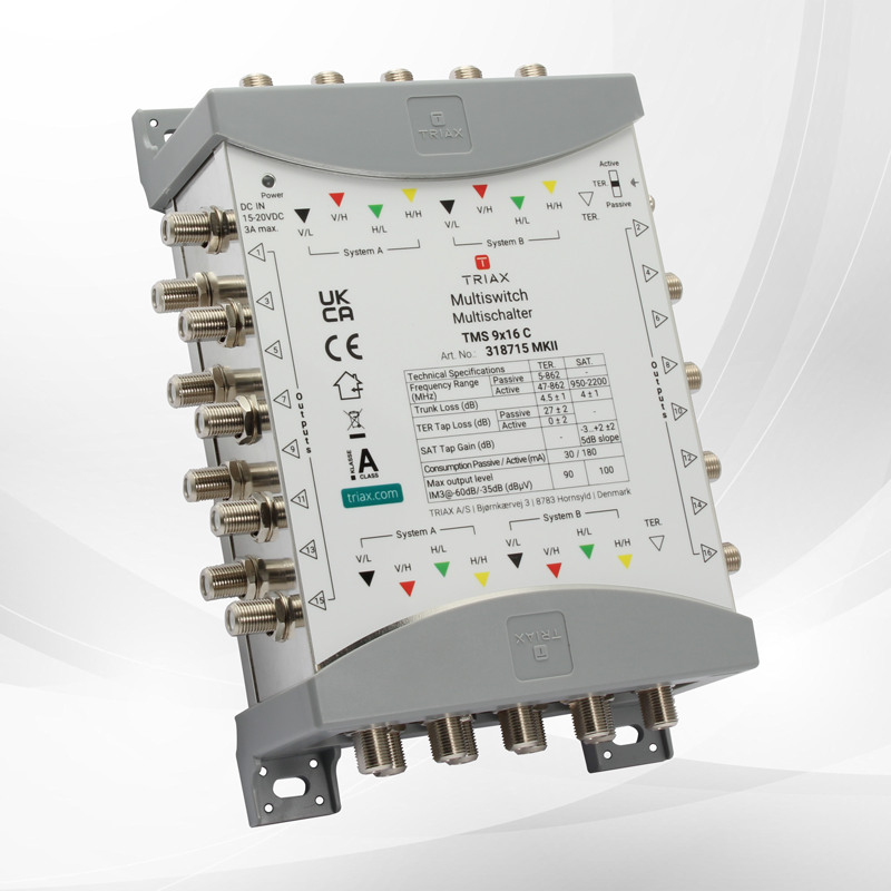 Triax TMS9X16C 9 In 16 Out Cascade Multiswitch 318715