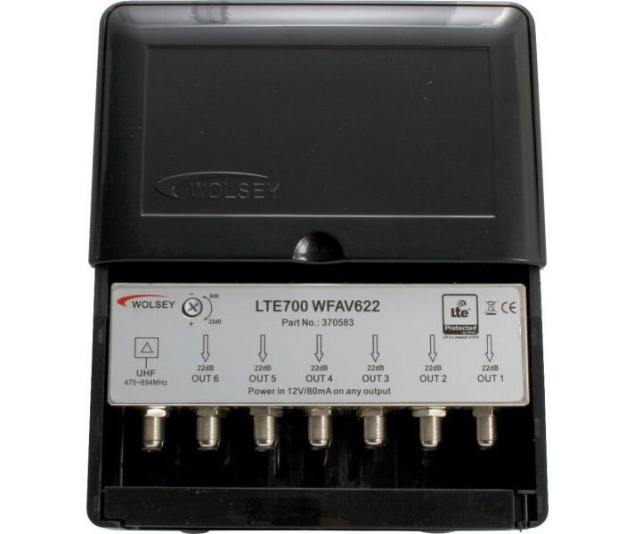 Wolsey WFAV622LTE700 12-22dB 6way 370583