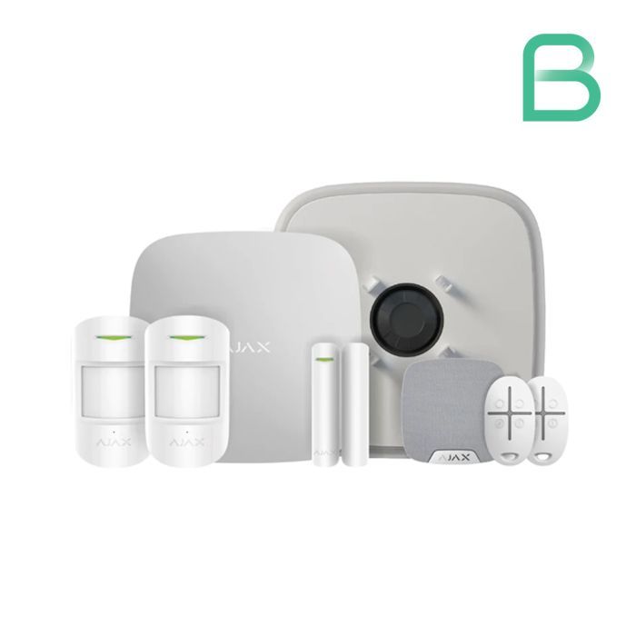 Ajax Kit 2 Hub2(2G)+MP DD House with key fobs White 35651