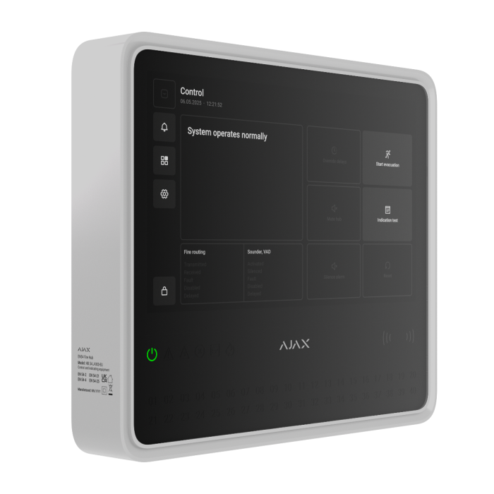 Ajax EN54 Fire Hub Jeweller 125732 - White