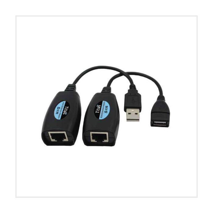 Titus USB Extender Over Single RJ45 Cat5e/6 Cable (45m)